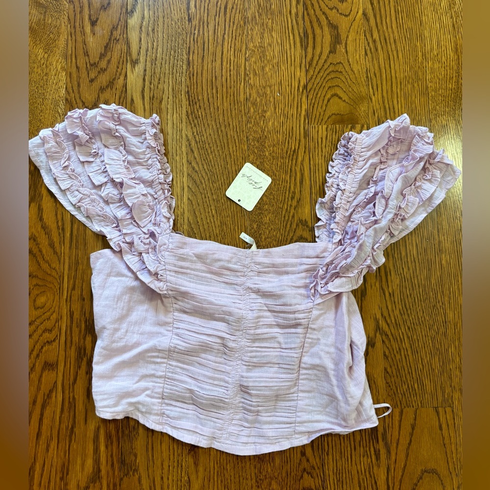 Free People Cropped Shirt